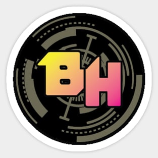 BH Black Crosshairs Sticker